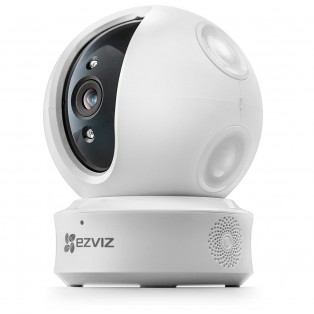 EZVIZ ez360 1080p HD Pan/Tilt/Zoom WiFi Home Security Camera-Auto Motion Tracking, Night Vision, Two-Way Audio (White) (Camera Only)