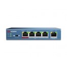 Hikvision 4-Port 100 Mbps Unmanaged PoE Switch - DS-3E0105P-E